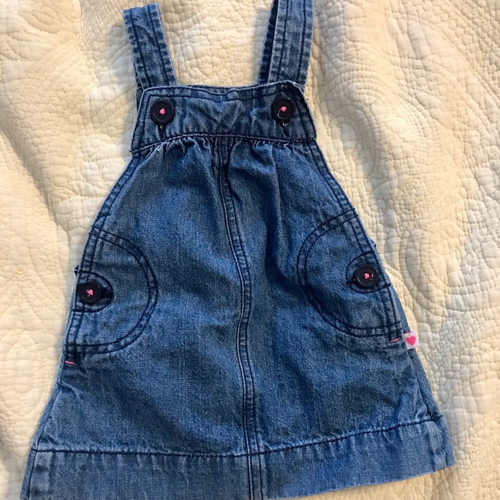 Carter’s denim dress. 6 months. EUC